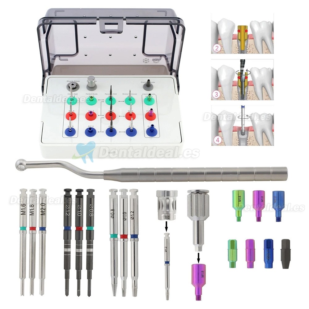 Kit Universal de Extracci&oacute;n de Tornillos Fracturados para Implantes Dentales